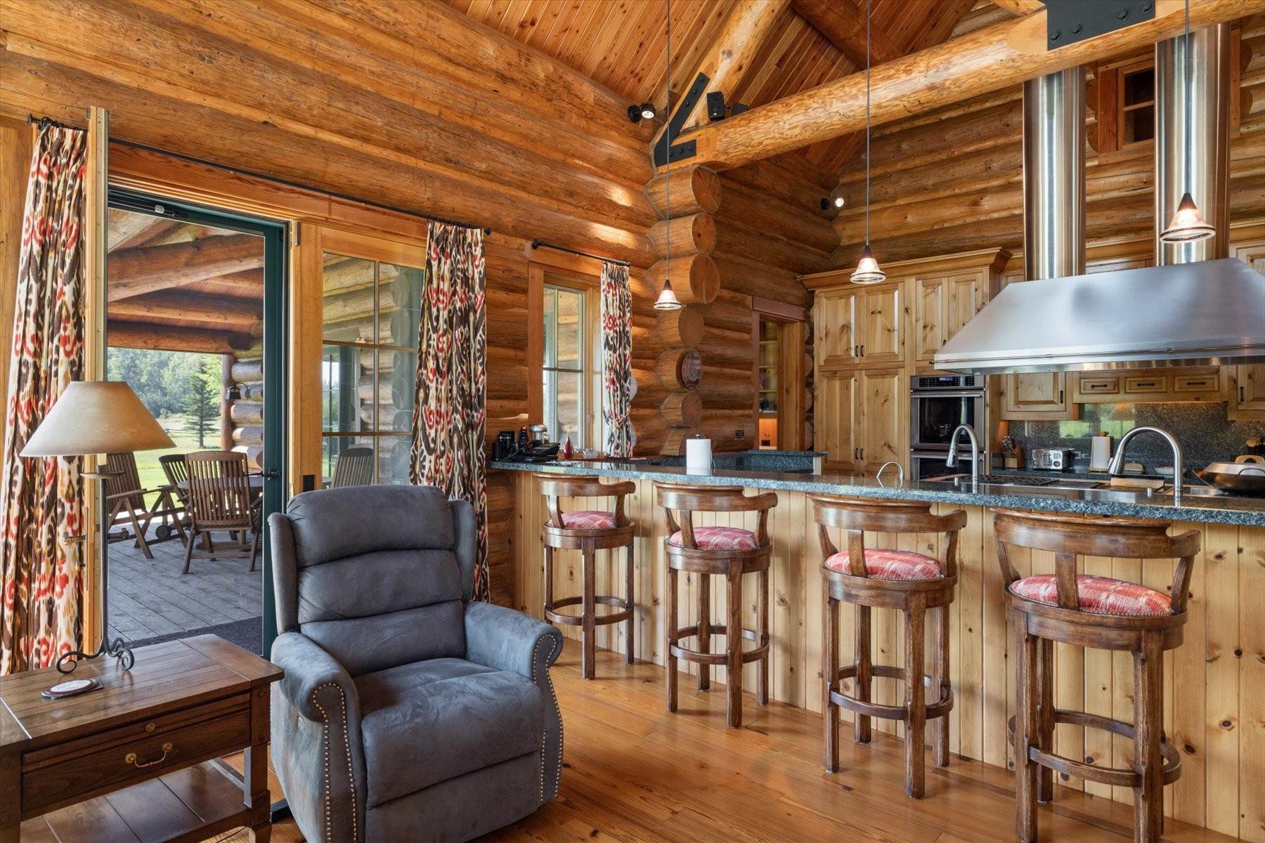 9. Single Family Homes for Sale at The Circle L Ranch Fish Creek House 2620 S Fall Creek Road Wilson, Wyoming 83014 United States