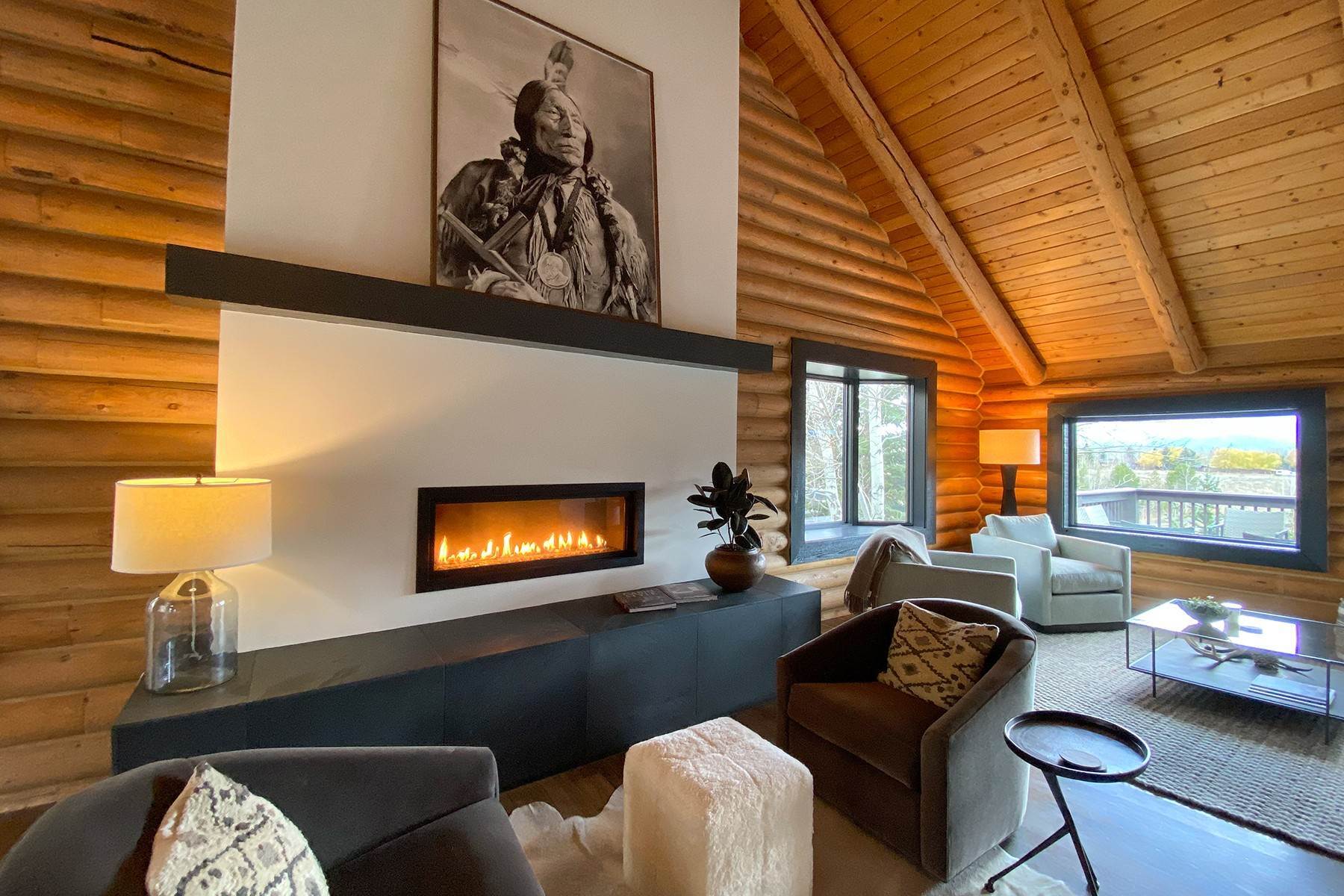 4. Single Family Homes for Sale at Modern Farmhouse Adjacent to Open Space 290 Bar Y Road Jackson, Wyoming 83001 United States