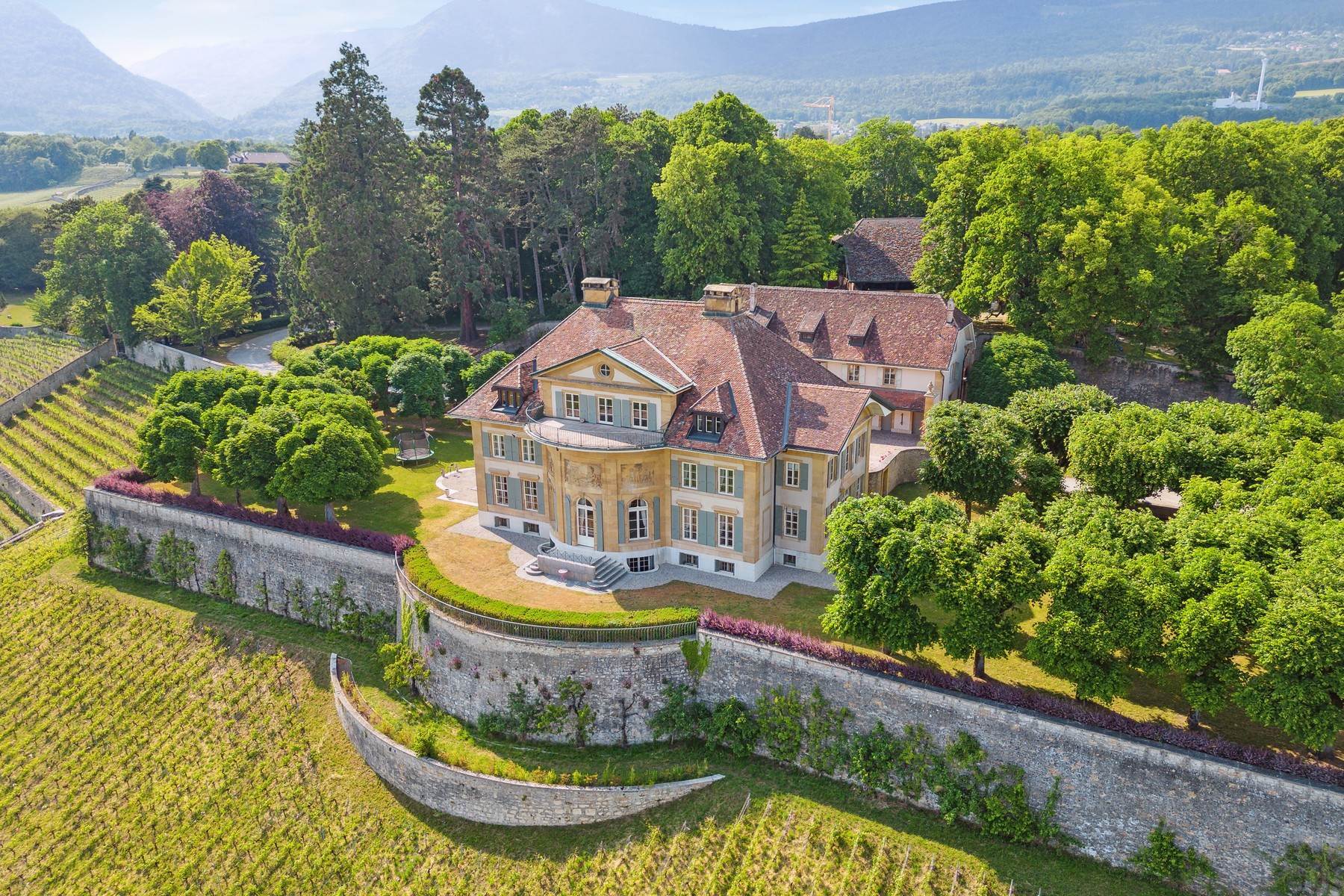 Farm and Ranch Properties for Sale at Domaine de Vaudijon, exceptional property with winery Milvignes Other Neuchatel, Neuchatel 2013 Switzerland