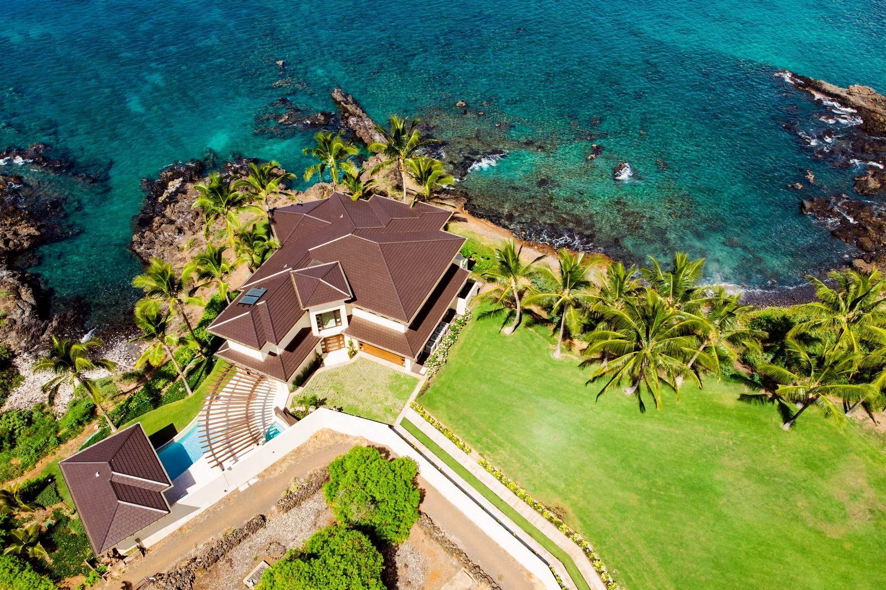 Single Family Homes for Sale at Makena 1.5 Acre Direct Oceanfront New Construction Resort Style Home 5022 Makena Road Makena, Hawaii 96753 United States