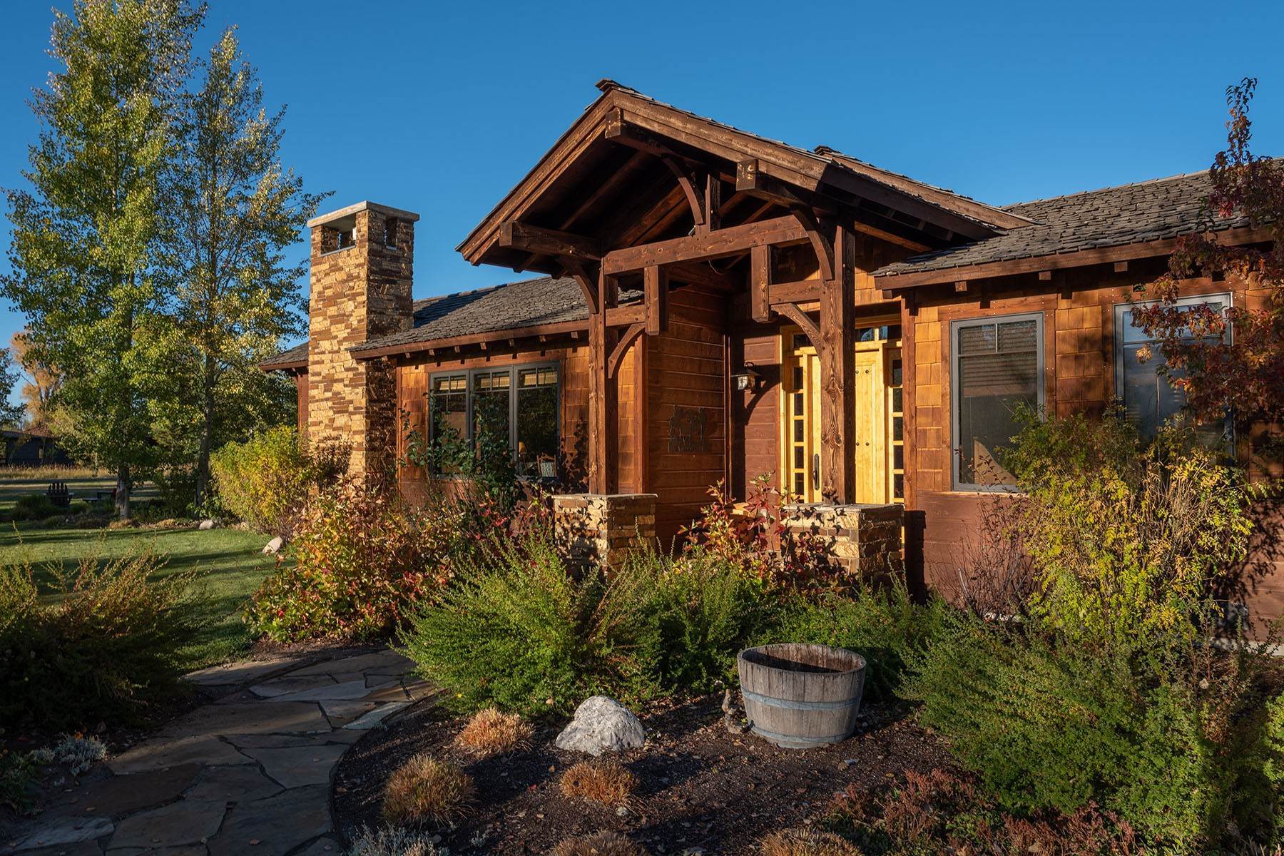 Single Family Homes for Sale at Stunning Home at Jackson Hole Golf & Tennis 6080 Golden Currant Court Jackson, Wyoming 83001 United States