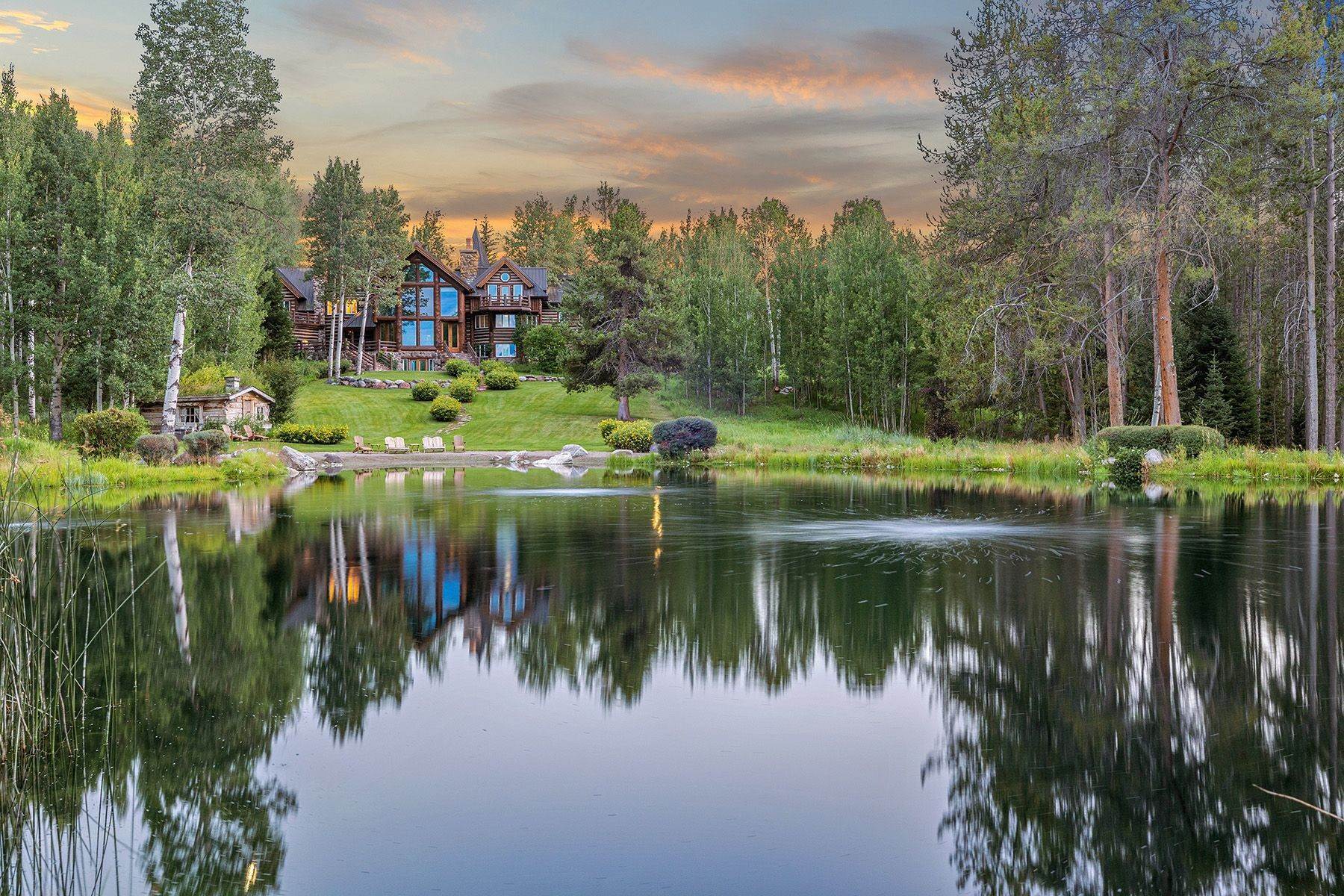 1. Single Family Homes for Sale at Jackson Hole Masterpiece 3355 S Fall Creek Road Wilson, Wyoming 83014 United States
