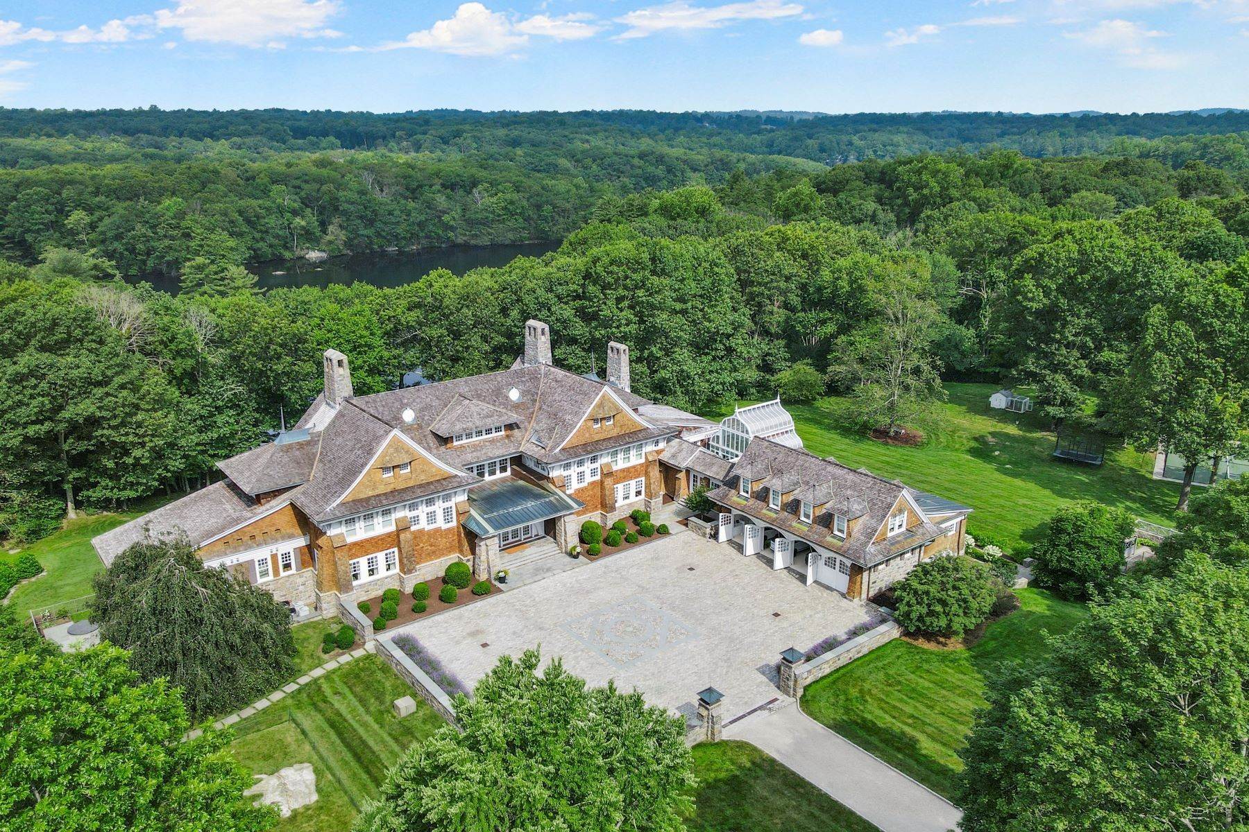 Single Family Homes for Sale at Conyer's Farm Lakefront Estate Greenwich, Connecticut 06831 United States